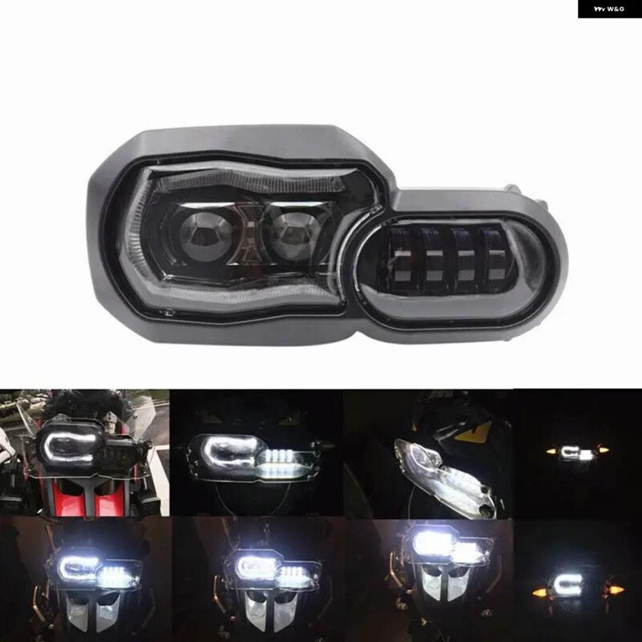 並行輸入品LED ヘッドライト DRL ヘッドランプ プロジェクター BMW F800GS F650GS F700GS ADV F800Rの画像