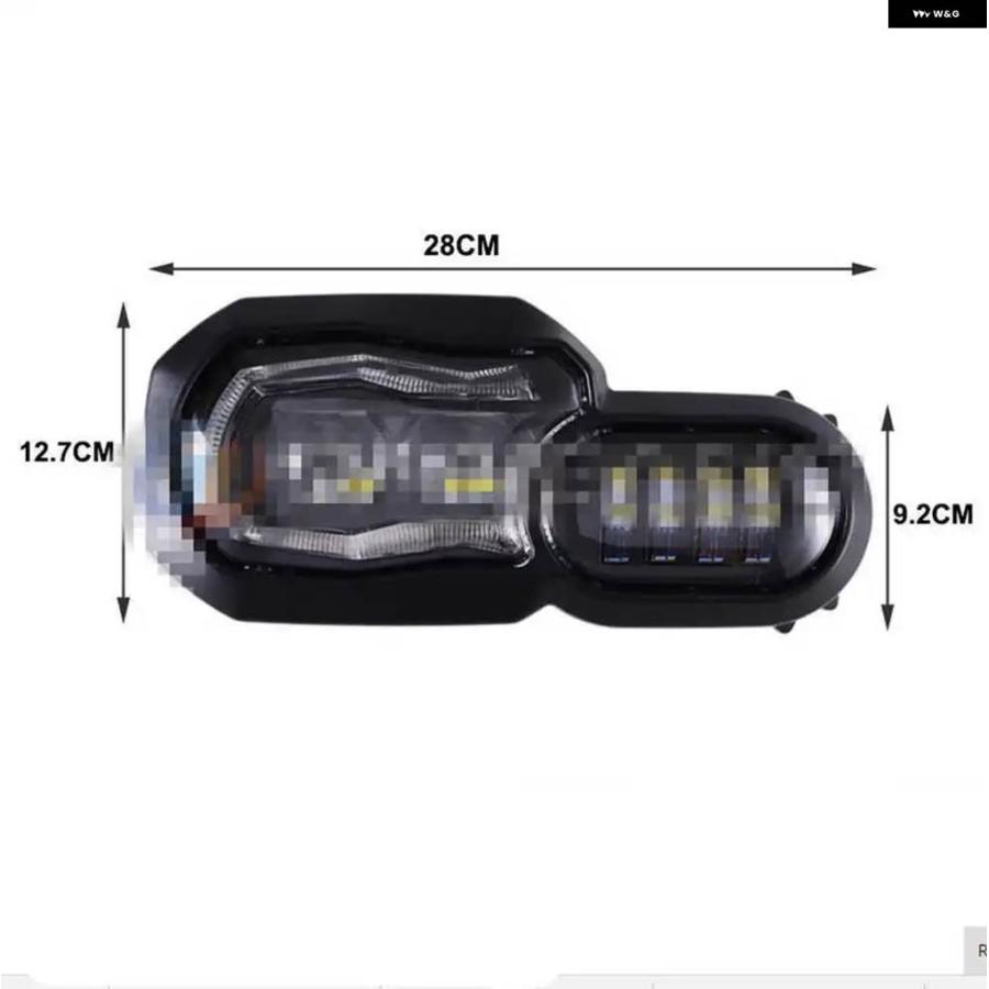並行輸入品LED ヘッドライト DRL ヘッドランプ プロジェクター BMW F800GS F650GS F700GS ADV F800Rの画像