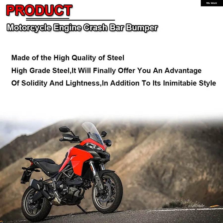 並行輸入品DUCAITI MULTISTRADA 1200 950 1260 MTS950 2017-2020 バイク エンジン ガード クラッシュ バー フレーム バンパー フェアリング プロテクタの画像