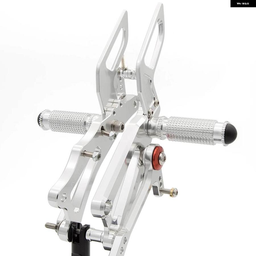 並行輸入品DERBI GPR125 4T GPR 125 2010 - 15 CNC オートバイ アルミ リアセット フットペグ フットレスト ペダルの画像