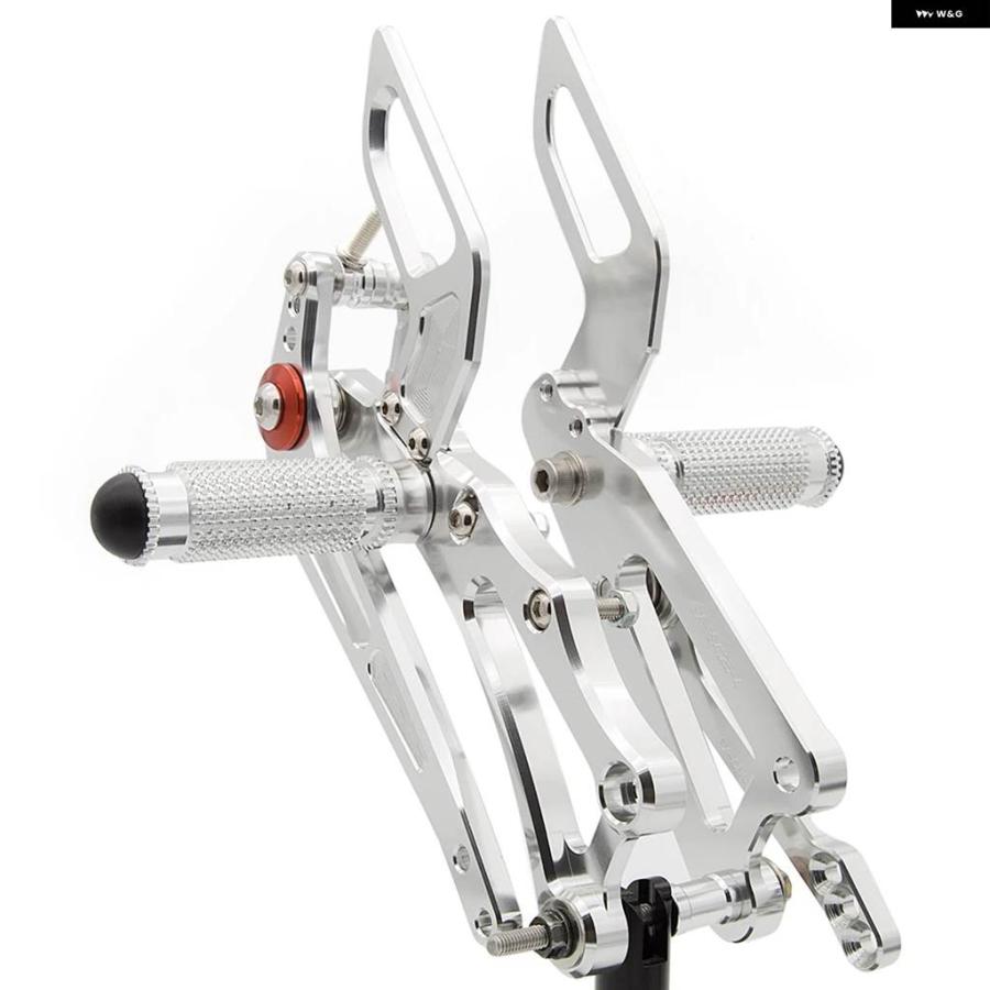 並行輸入品DERBI GPR125 4T GPR 125 2010 - 15 CNC オートバイ アルミ リアセット フットペグ フットレスト ペダルの画像