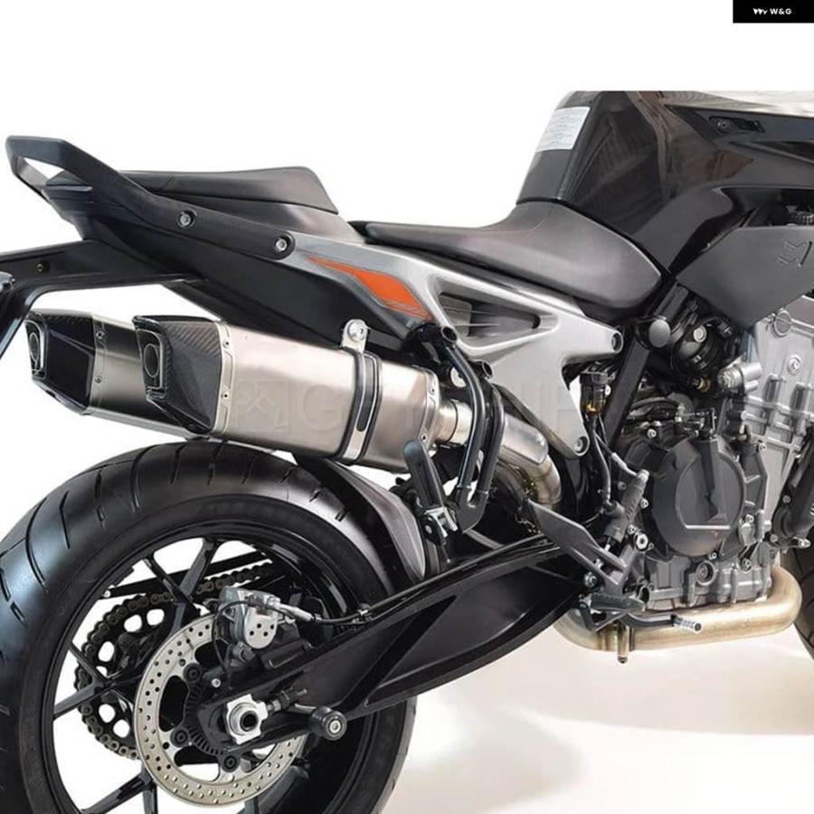 並行輸入品KTM DUKE 790 2018-2020 890 DUKE / R 2021 - 23 ESCAPE バイク エキゾースト ハイレベルリンク パイプ 1-2 システム 51MM スリップオンの画像