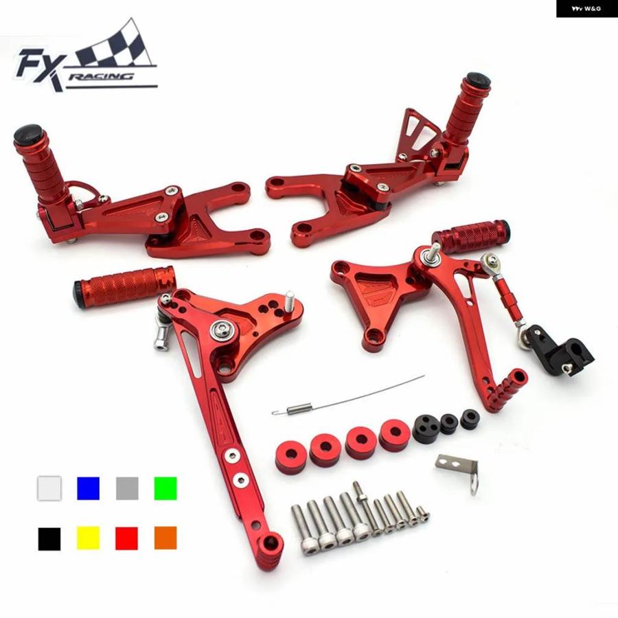 並行輸入品2023 ベネリ TNT125 TNT 125 135 2016 2017 2018-2022 オートバイ ドライバー パッセンジャー フットペグ レストセット ペダル フットレストの画像