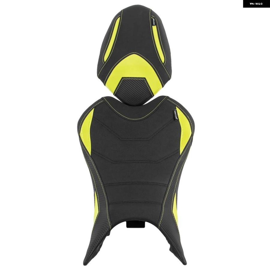 並行輸入品バイク フロントドライバー シート ピリオン パッド リアパッセンジャーシート クッション トライアンフ STREET TRIPLE 765/765S/765R 2023の画像