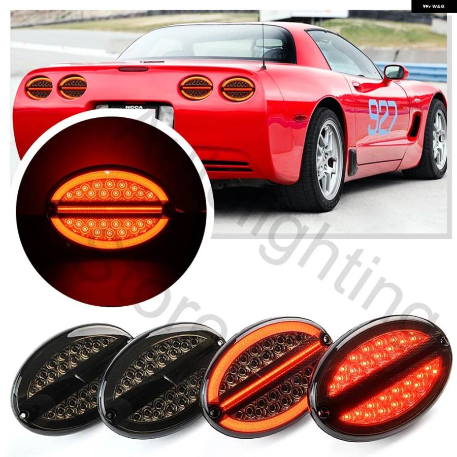 並行輸入品4個 スモーク シボレー コルベット C5 1997-2003 2004 LED