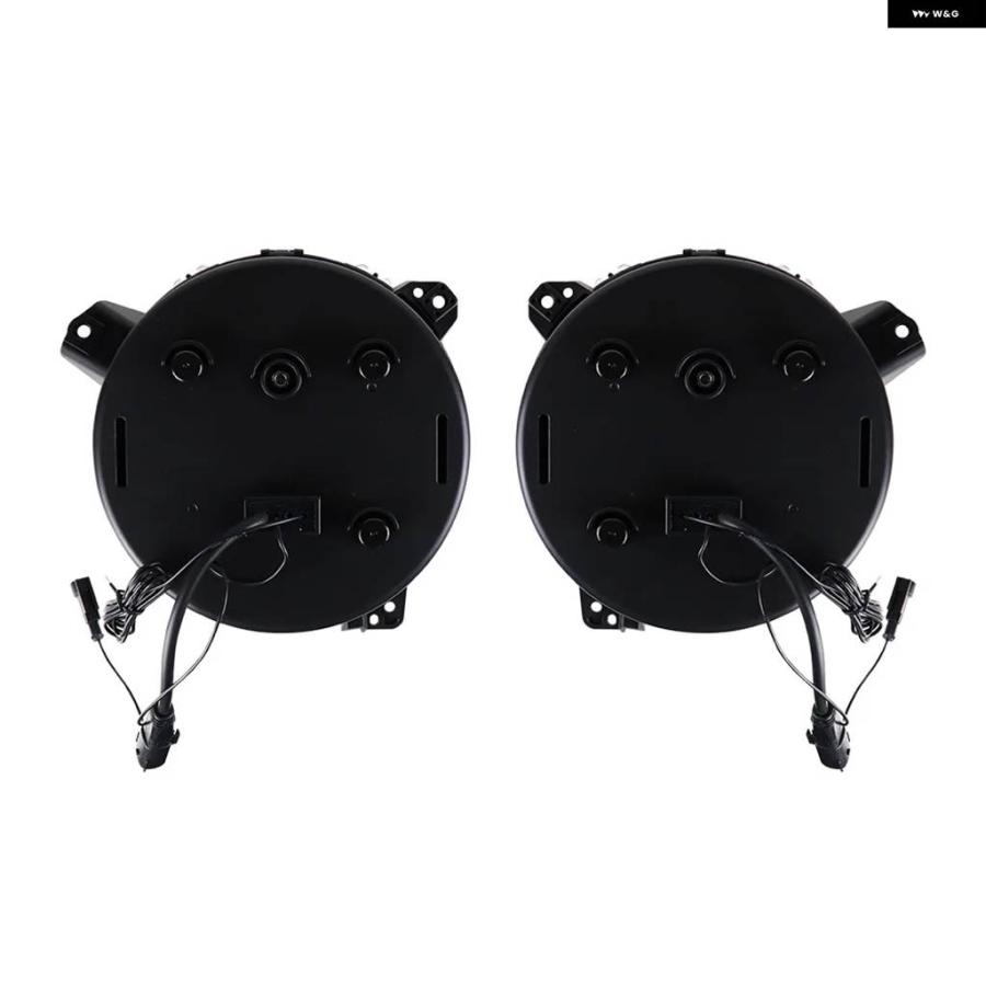 並行輸入品9インチ LED ヘッドライト ハイ/ロービーム ハロー DRL