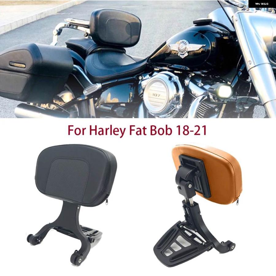 並行輸入品オートバイ ドライバーパッセンジャーバックレスト ハーレー ソフテイル ファットボブ FXFBS FXFB 2018-2021の画像