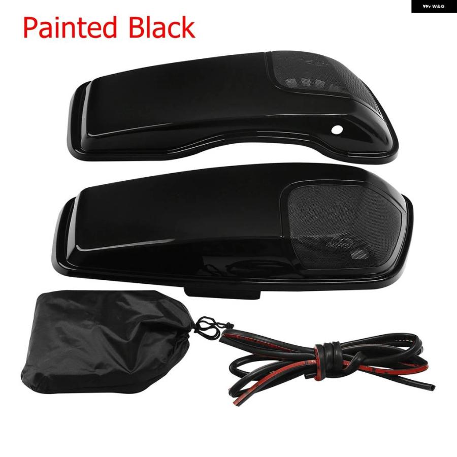 並行輸入品5インチ7インチ スピーカー 付き バイク サドルバッグ 蓋 ハーレー ツーリング ロードキング エレクトラ グライド ストリートグライド ウルト_7