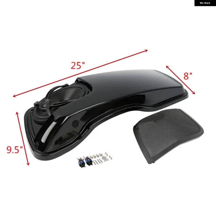 並行輸入品5インチ7インチ スピーカー 付き バイク サドルバッグ 蓋 ハーレー ツーリング ロードキング エレクトラ グライド ストリートグライド ウルト_9