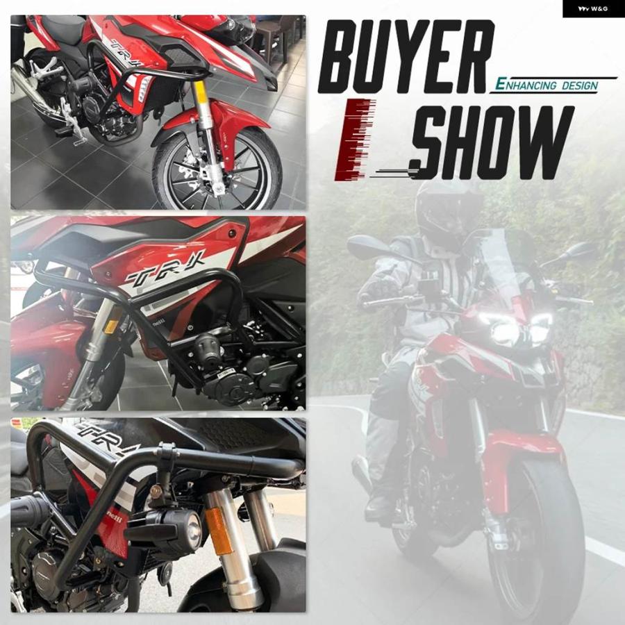 並行輸入品BENELLI TRK 251 BJ 250 2018-2025 上部アンダー エンジン クラッシュ バー ガード バンパー スタングケージ 2024 オートバイ アクセサリー_4