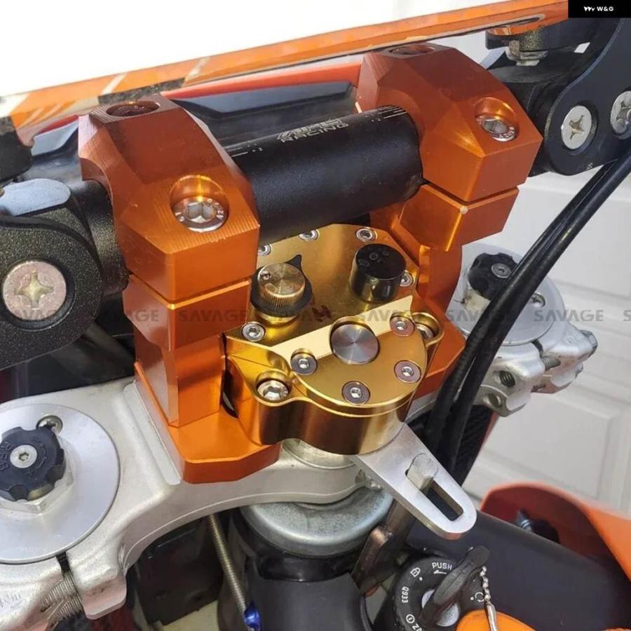 ブランド登録なし - 並行輸入品ステアリング ダンパー 安定器 690 ENDURO/R 2007-2023 / 690 SMC R 2011-2023 自動二輪車 装身具 手持ち部分赤ちょうちん ライザークランプ