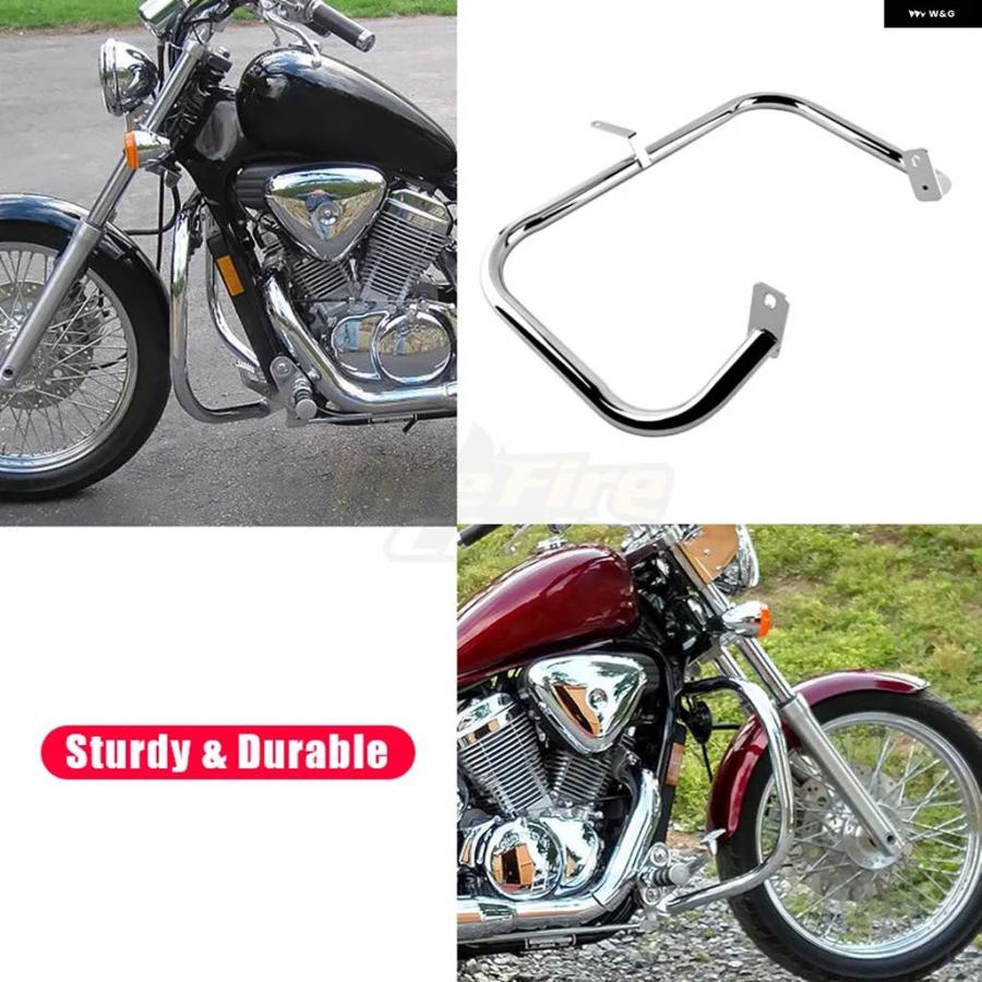 並行輸入品クローム オートバイ エンジン ガード プロテクター クラッシュ バー アクセサリー ホンダ スティード 400 600 VLX 400 VLX 600 バンパー_6