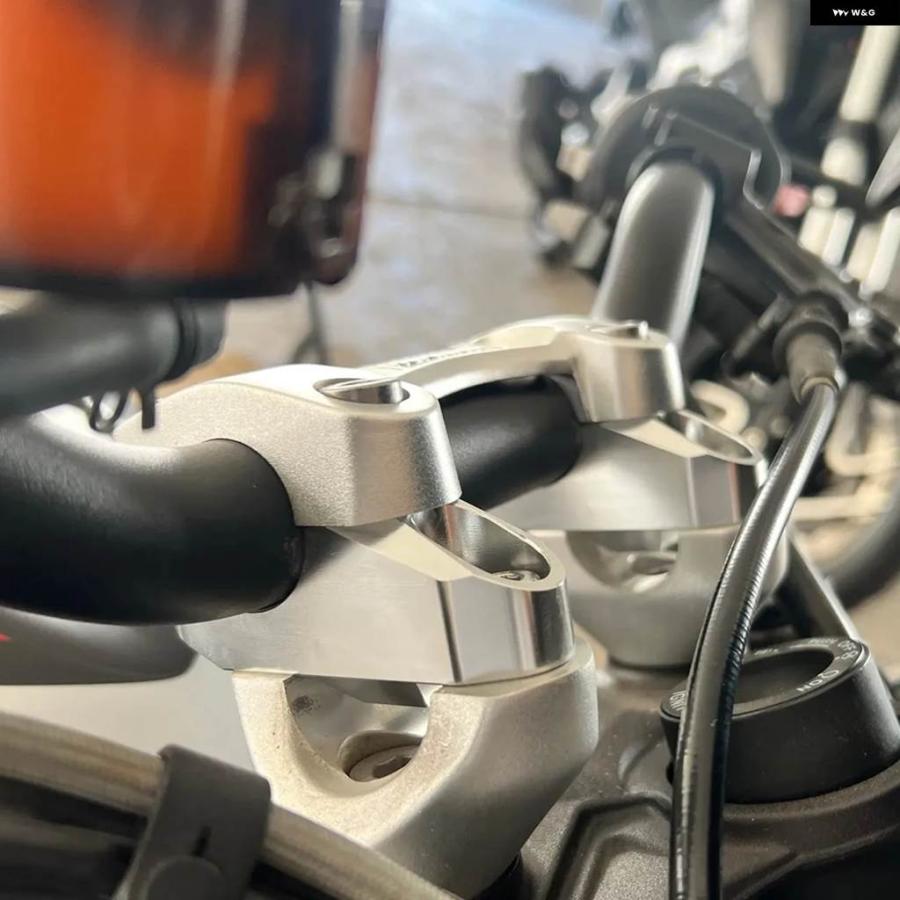 並行輸入品スズキ GSX-S1000 GX GSX-8S RMZ450 RMZ250 800 SE/1050 XT/1000 28MM 1-1/8インチ ハンドルバー ライザー ファットバーライザーバックアップ_7