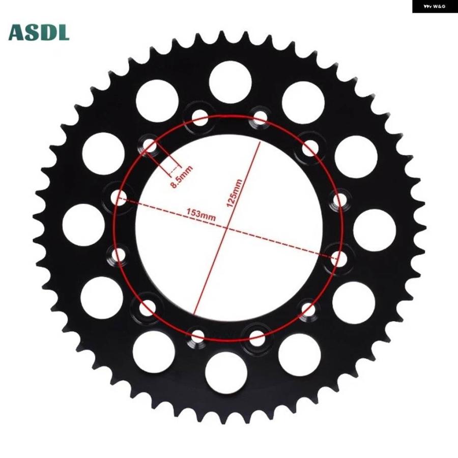 並行輸入品520 51T 13Tトゥース フロント リア スプロケット ギア