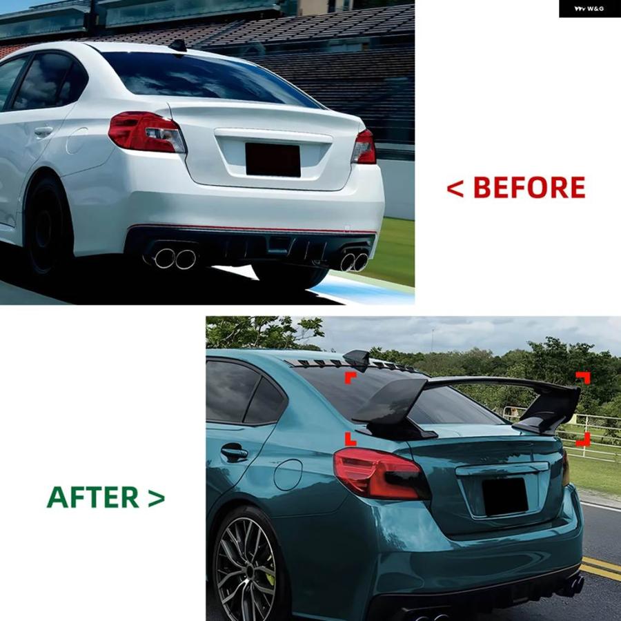 WRX STI VAトランクスポイラー（K1X） 並行輸入品スバル WRX STI VA 2015-2021 リア トランク リッド