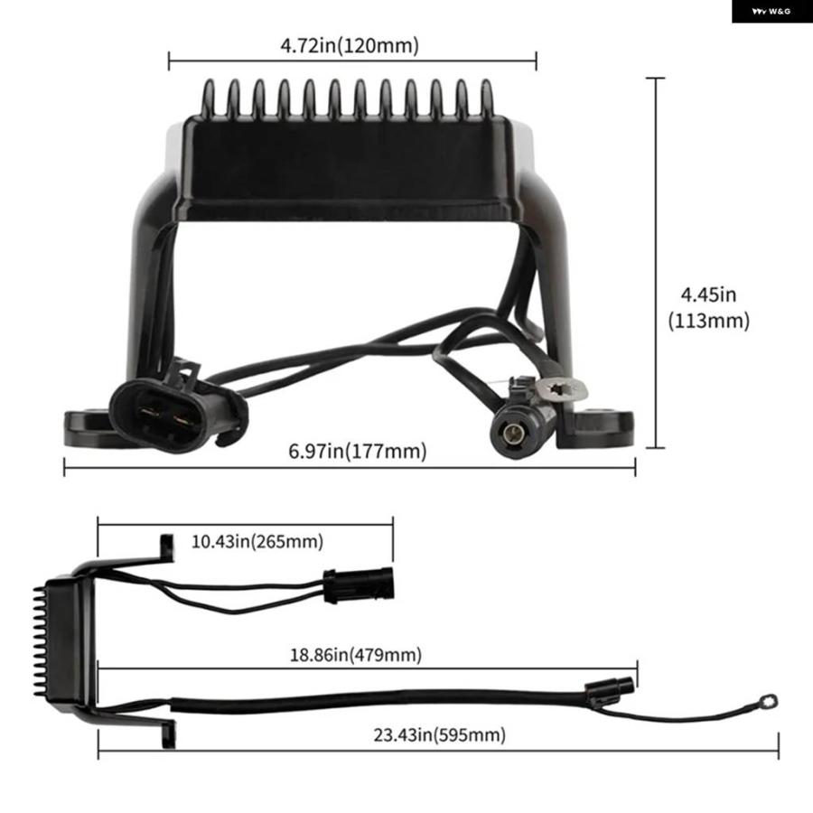 並行輸入品ツーリング 2004-2005 オートバイ 電圧レギュレーター 整流器 74505-04 部品ナンバー 49-8267_6