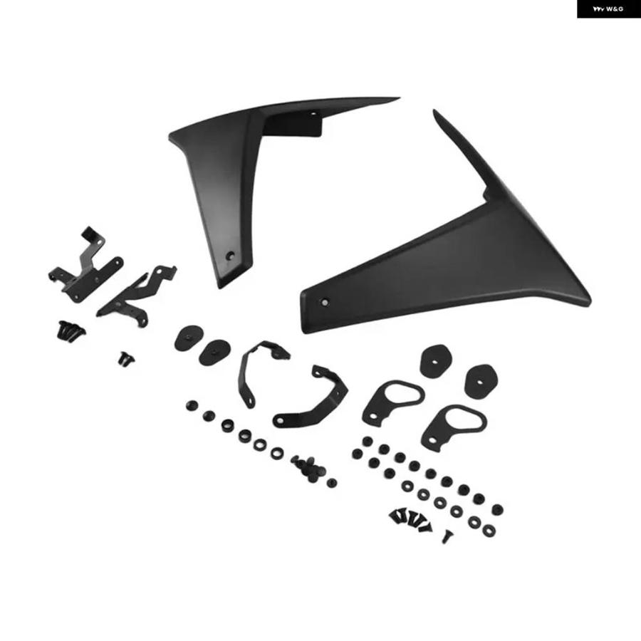 並行輸入品バイク サイドスポイラー MT-09 バイク エアロダイナミックウィング バイク アクセサリー ブラック_2