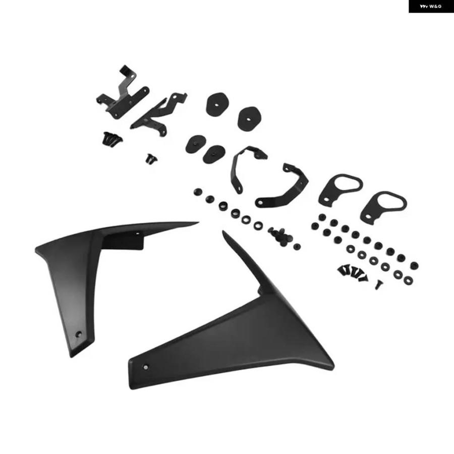 並行輸入品バイク サイドスポイラー MT-09 バイク エアロダイナミックウィング バイク アクセサリー ブラック_3