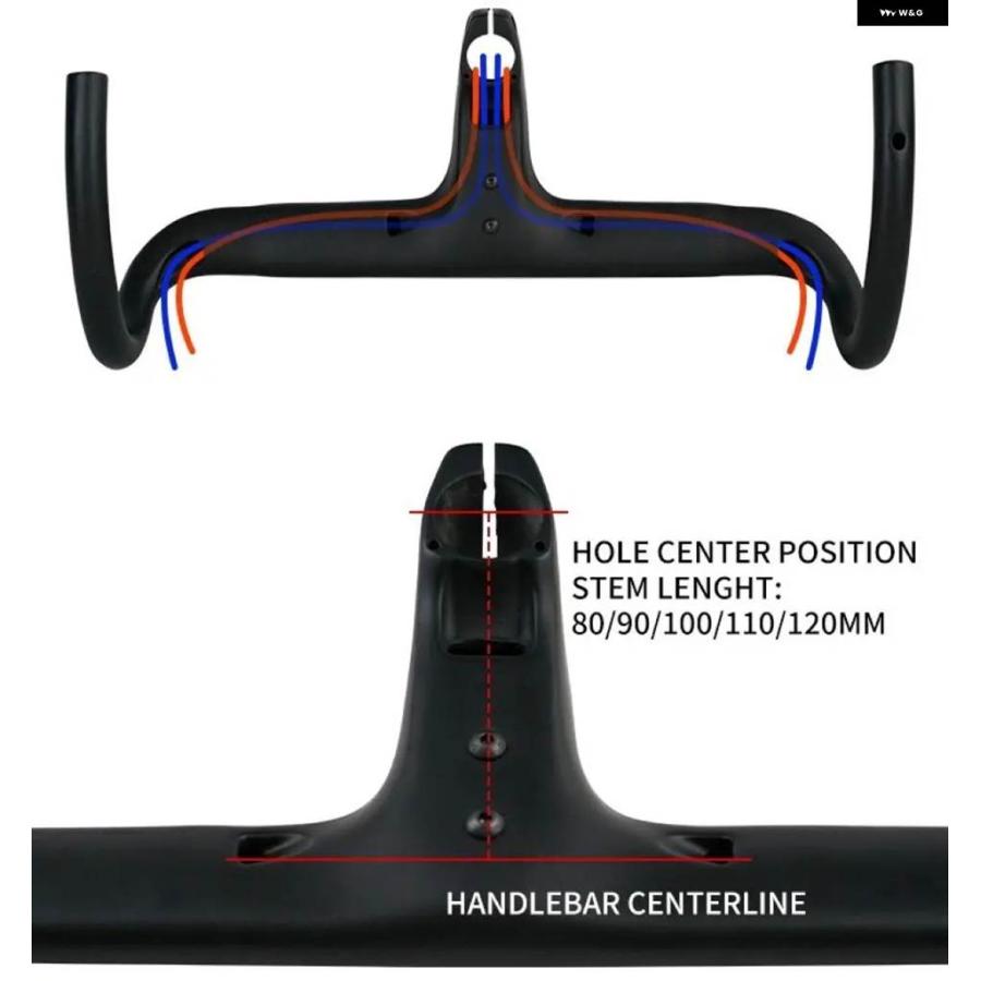 並行輸入品自転車 ロード バイク カーボン カーブハンドル 一体型