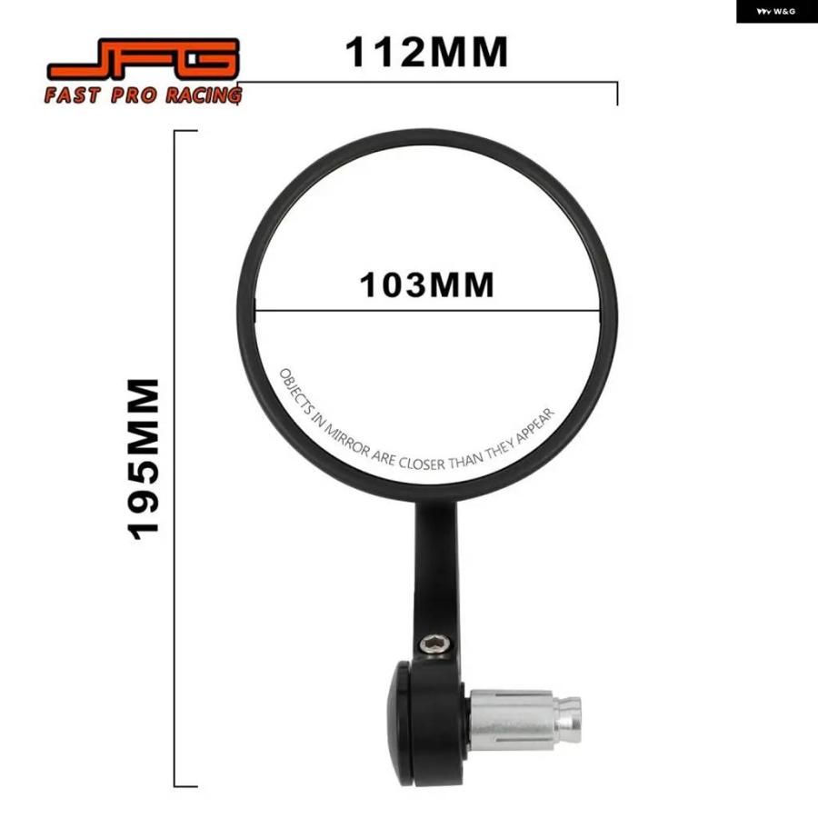 並行輸入品 オートバイ アクセサリー バックミラー サイド円形バックミラー セット ホンダ KTM ヤマハ KX DRZ ダート_1