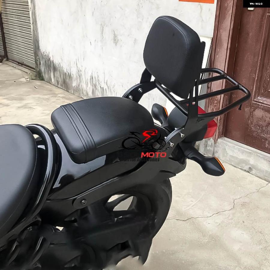 並行輸入品オートバイ バックレスト キャリア リアパッセンジャー シーシーバー ホンダ CMX300 CMX500 REBEL CMX 300 500 ABS SE 20 17 18 19 21 22 23_4