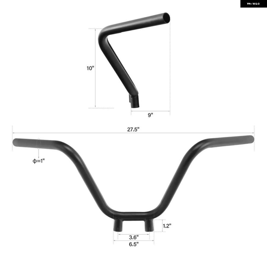 並行輸入品 10インチライズ 1.2インチライザー ハンドルバー ハーレー