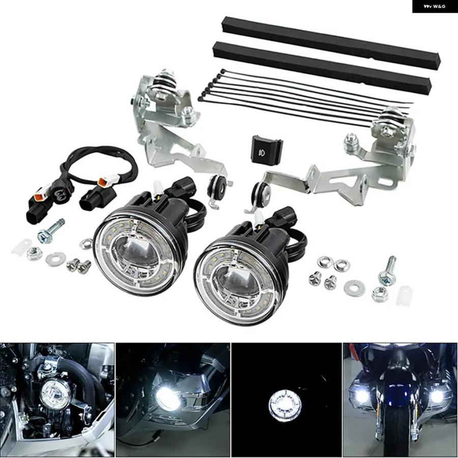 並行輸入品 バイク ストロボLED フォグライト キット ホンダ ゴールドウイング GL1800 2018-2025 2019_1