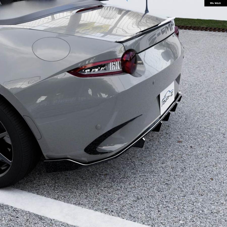 並行輸入品 車用リア バンパー スポイラー 3段階リアロアリップ マツダ MX-5 ミアータ ND 2016 ボディエクステリアガ_5