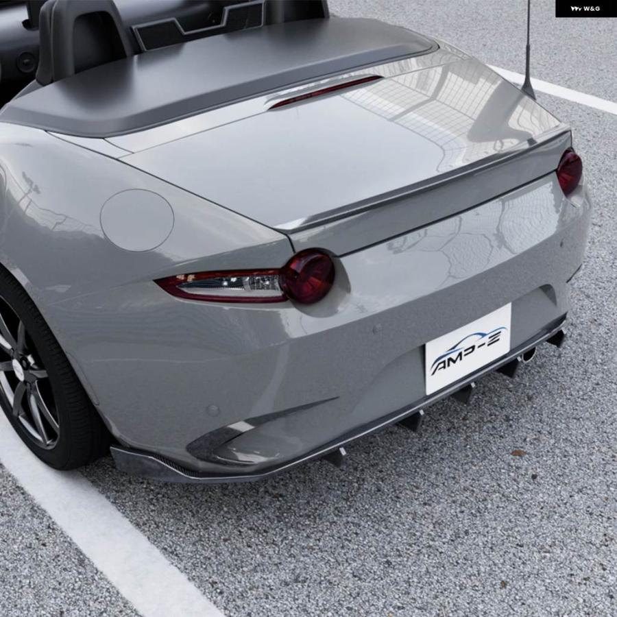 並行輸入品 車用リア バンパー スポイラー 3段階リアロアリップ マツダ MX-5 ミアータ ND 2016 ボディエクステリアガ_6