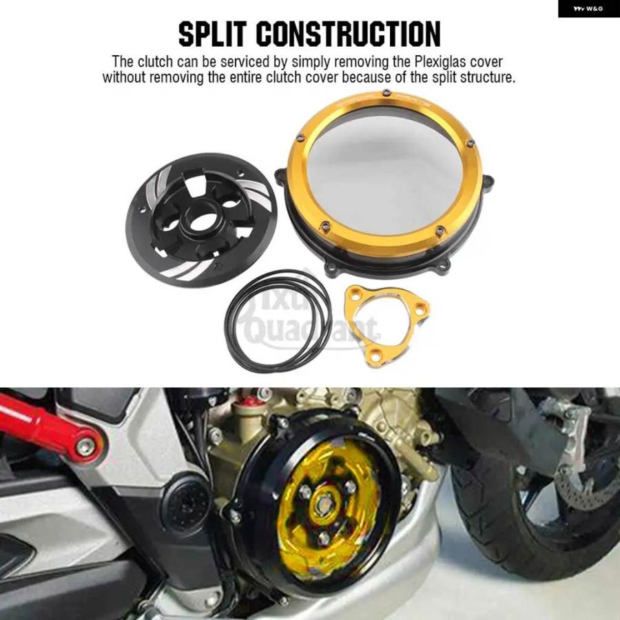 並行輸入品 ドゥカティ MULTISTRADA V4 2021 - 24 バイク アクセサリー フロントクリア エンジン クラッチ
