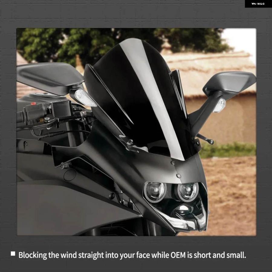 並行輸入品KTM RC125 RC200 RC390 2014-2021 フロントガラス エア ディフレクター オートバイ フロントスクリーン フロントガラス エア ディフレクターの画像