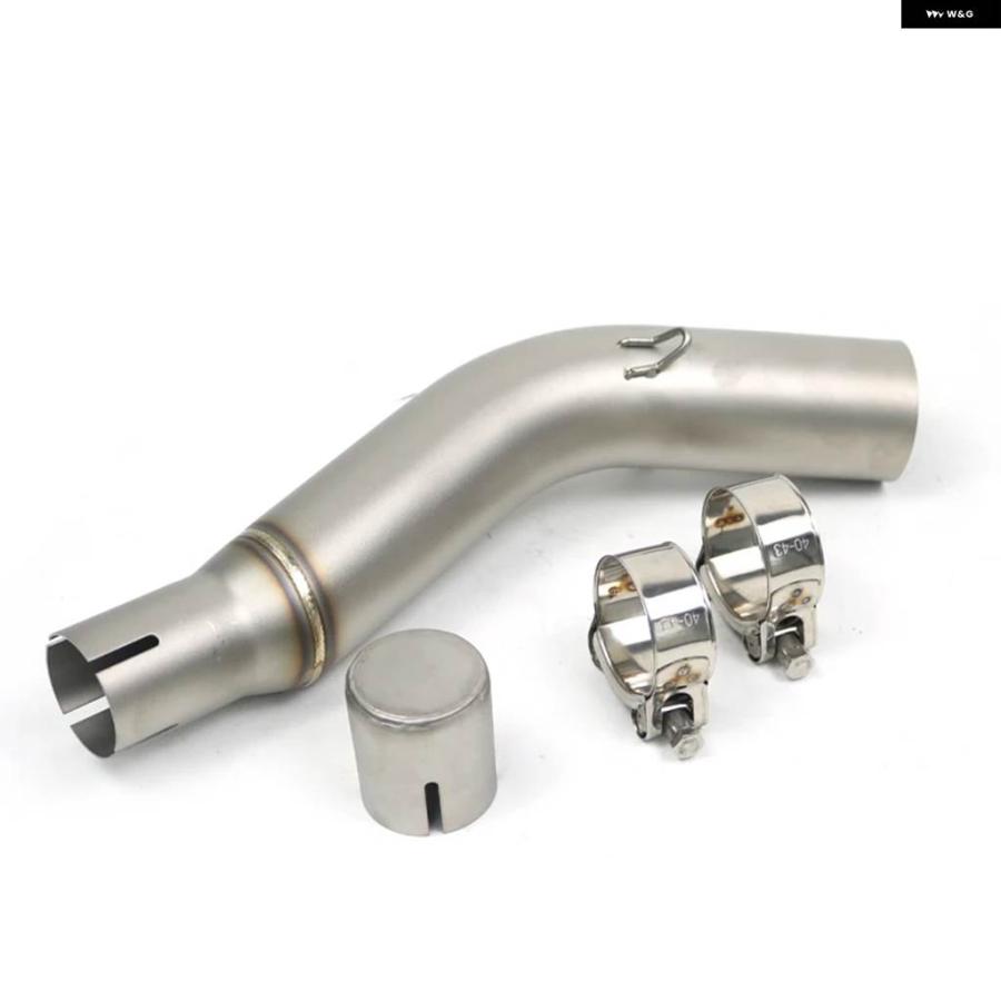 並行輸入品GW250F バイク 排気改良ミドルリンク パイプ ステンレス 51MM チップエスケープコネクト パイプ スズキ GW250 GW250Fの画像