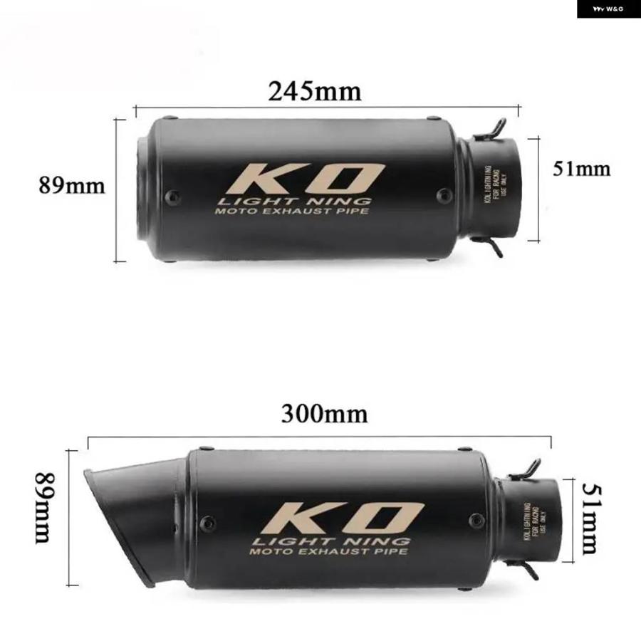 並行輸入品51MM マフラー オートバイ マフラー ミッド パイプ ステインレス エスケープ 1290 スーパーアドベンチャー R/S/T 2016-2020用