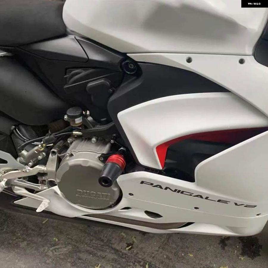並行輸入品ドゥカティ V2 PANIGALEV2 2020-2024 V2 ストリートファイター V2落下 CNC フレーム スライダー フェアリング ガード クラッシュ パッドの画像