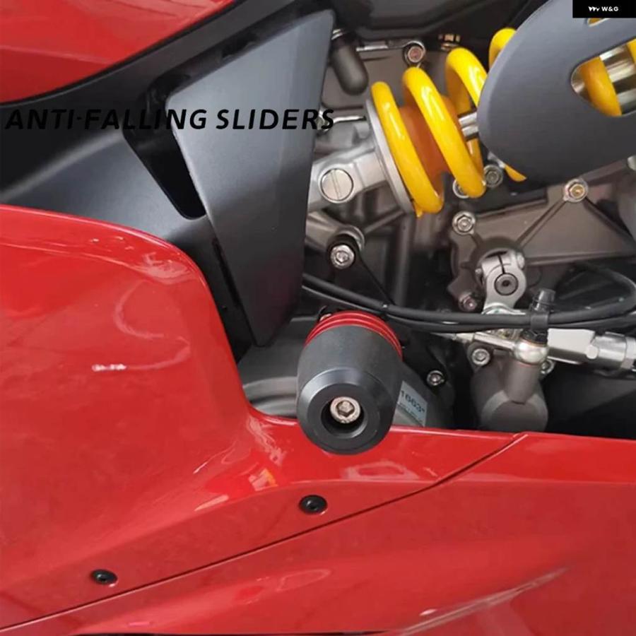 並行輸入品ドゥカティ V2 PANIGALEV2 2020-2024 V2 ストリートファイター V2落下 CNC フレーム スライダー フェアリング ガード クラッシュ パッドの画像