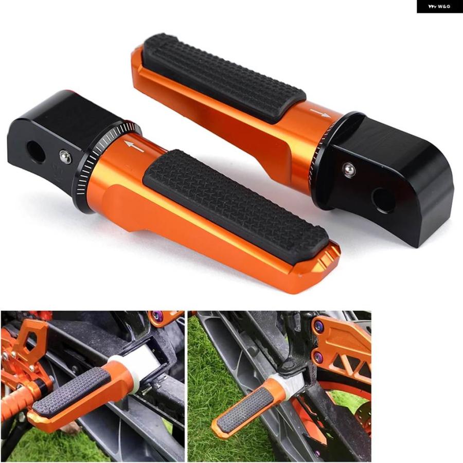ブランド登録なし - 並行輸入品 リアパッセンジャー フットペグ KTM 125 390 DUKE 125 390 2017 - 21 DUKE125 DUKE390 フットレスト