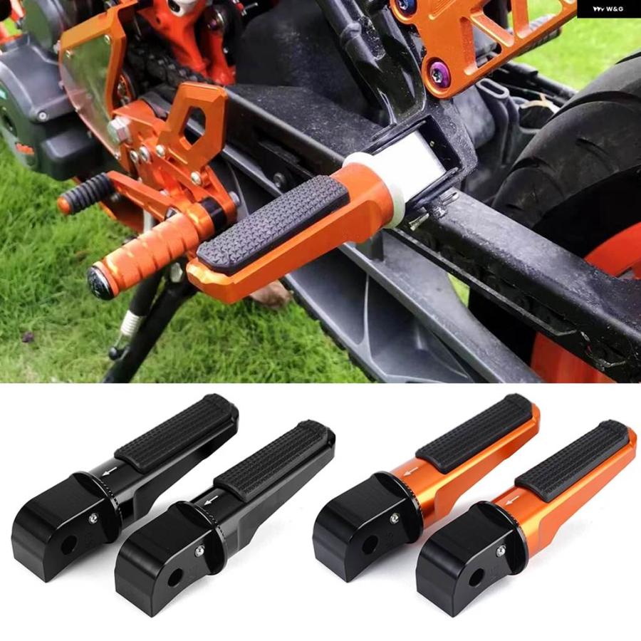 ブランド登録なし - 並行輸入品 リアパッセンジャー フットペグ KTM 125 390 DUKE 125 390 2017 - 21 DUKE125 DUKE390 フットレスト