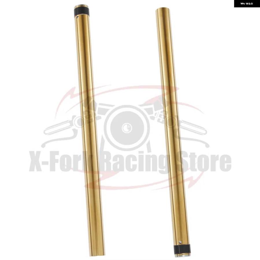 並行輸入品 ゴールデン/シルバーペア フロント フォーク インナー チューブ パイプ ヤマハ R1-Z 3XC 1990-1992 1991 38X600MM_7