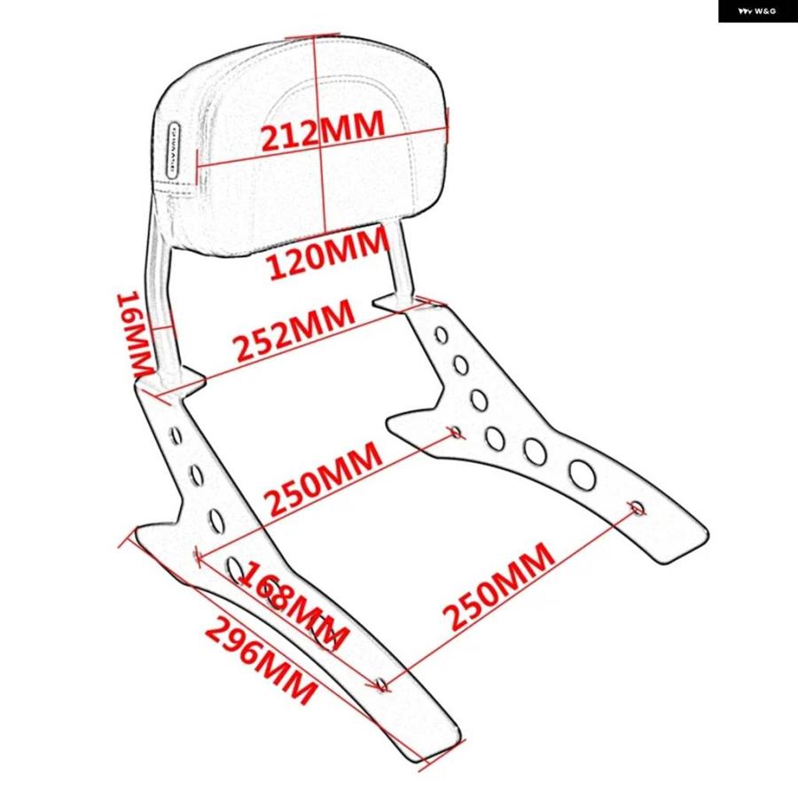 並行輸入品 リア シーシーバー パッセンジャーバックレスト マウント ハードウェア バックレスト ホンダ CMX1100 2021 - 24_4