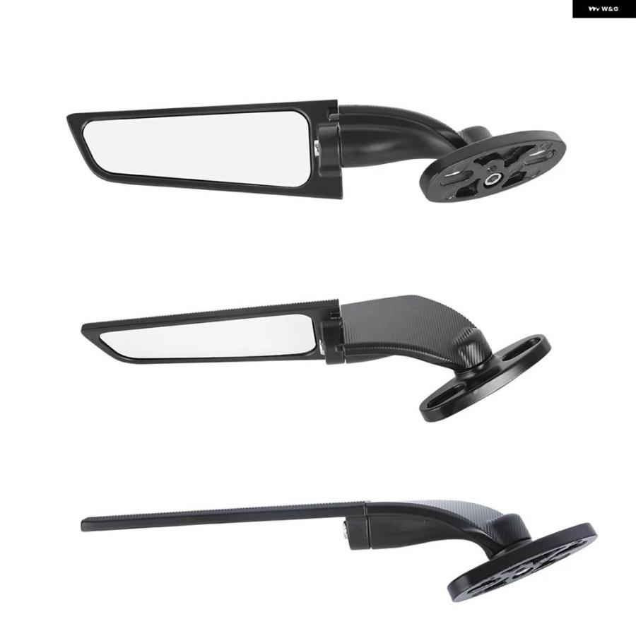 並行輸入品 オートバイ ステルス ウィングレット ミラー サイド回転ミラー ヤマハ R3 R6 R6S R15 R25 R125 V2 V3用_6