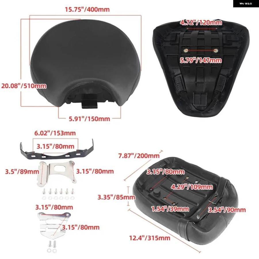 並行輸入品 シート オートバイ シート フロント 運転席 リア 助手席 クッション ホンダ シャドウ VT 750 VT750 ACE VT750C VT750_9