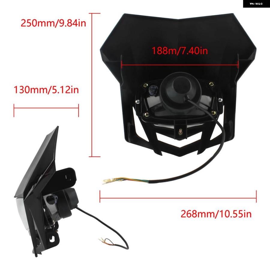 並行輸入品 ホンダ CRF230 オートバイ ヘッドライト アセンブリ XR230 カワサキ KLX150 ヤマハ WR450 エンデューロの画像