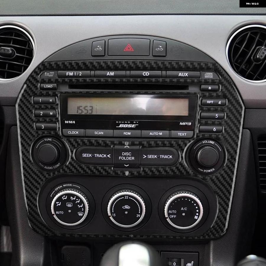 ブランド登録なし - 並行輸入品 マツダ MX-5 ミアータ NC 2009-2015 車内炭素 空調設備 CD コンソール ダイアログボックス 取りまかなう 刈り込み