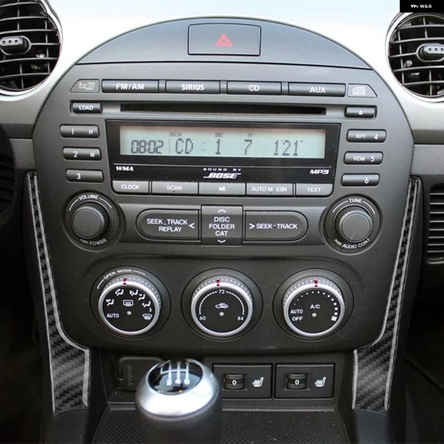 ブランド登録なし - 並行輸入品 マツダ MX-5 ミアータ NC 2009-2015 車内炭素 空調設備 CD コンソール ダイアログボックス 取りまかなう 刈り込み