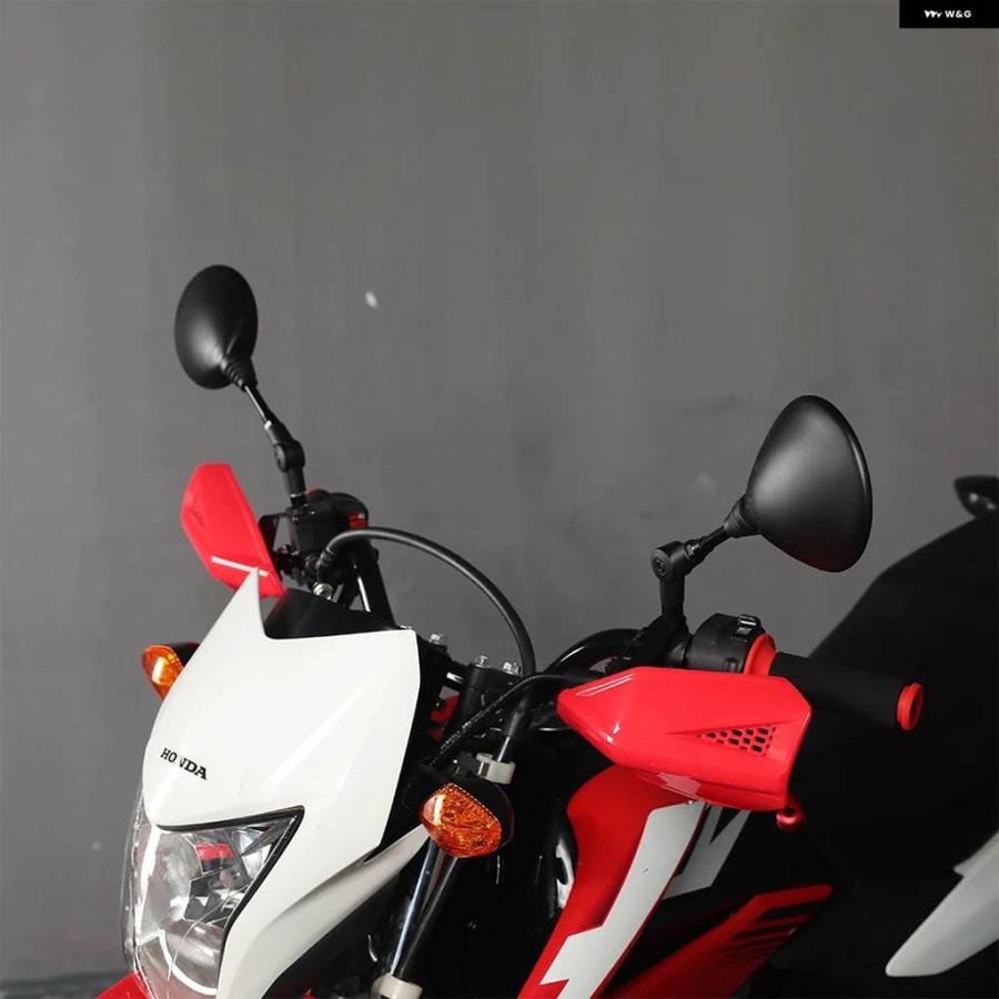 並行輸入品 ヤマハ DT TT TW XT XTZ 50 80 125 200 220 225 230 250 350 600 660 750 XG250 バイク 用 折りたたみ ミラーの画像
