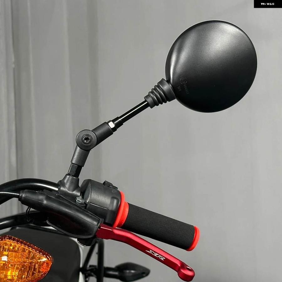 並行輸入品 ヤマハ DT TT TW XT XTZ 50 80 125 200 220 225 230 250 350 600 660 750 XG250 バイク 用 折りたたみ ミラーの画像