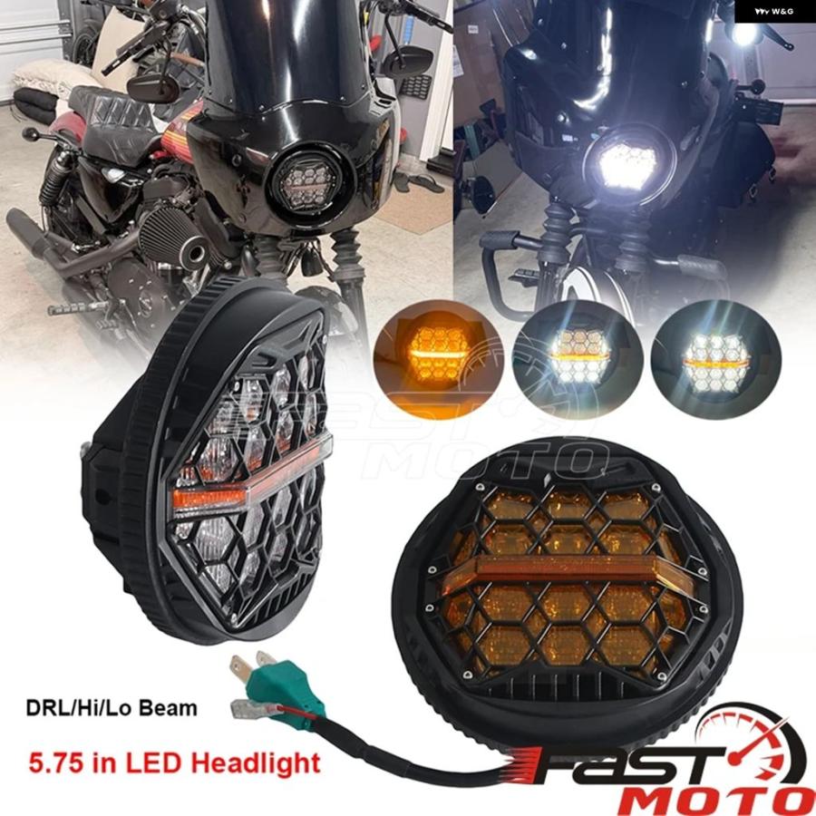 並行輸入品 5.75インチLED ヘッドライト ハーレー V-ROD ナイトロッド