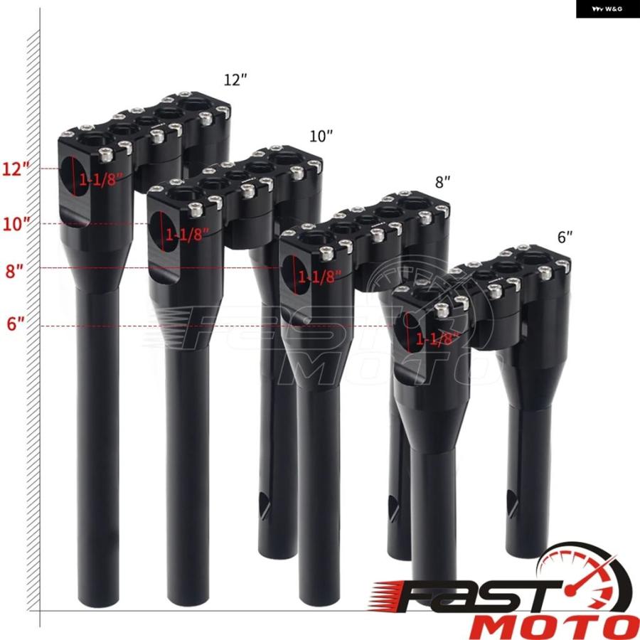 ブランド登録なし - 並行輸入品 1-1/8in 28MM 手持ち部分赤ちょうちん ライザーキット Tバートップクランプ ハーレー 運動競技はやりっ子 XL883 XL1200 1200 48 72 6in 8in 10in 1