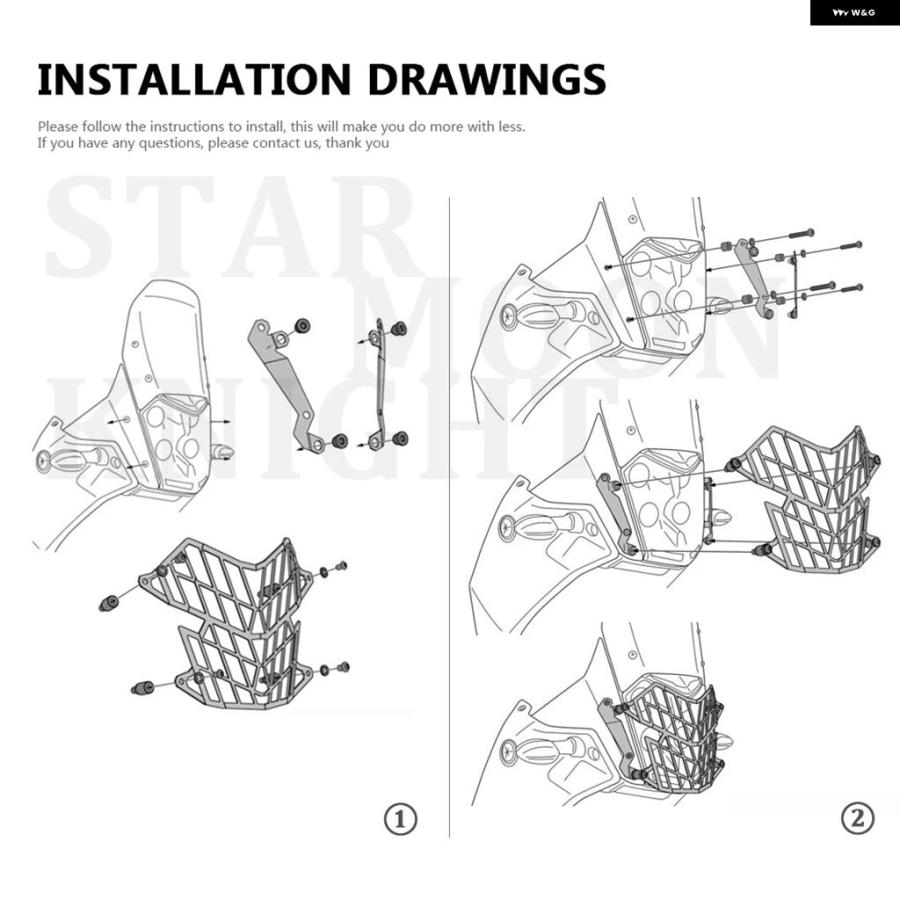 ブランド登録なし - 並行輸入品 自動二輪車 前照灯 かばい立て プロテクター 取りまかなう 食べ物屋 ヤマハ T7 テネレ700 全 相応う