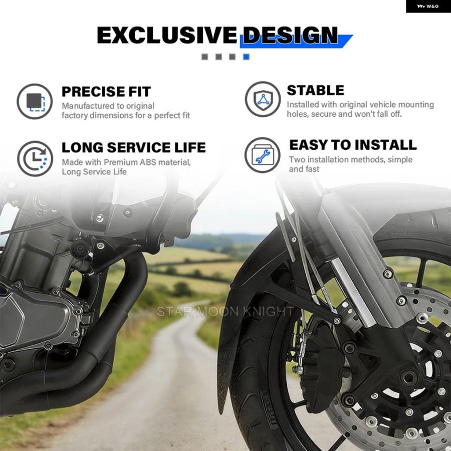ブランド登録なし - 並行輸入品 自動二輪車 フロントホイールフェンダー マッドガード 取りまかなう BENELLI TRK702 TRK502 TRK50